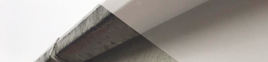 Gutters, before and after cleaning